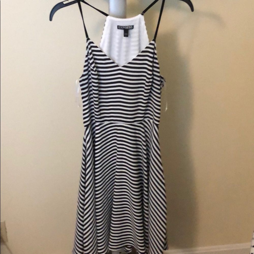 Black and white summer dress